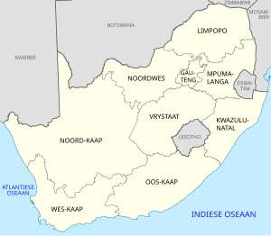 Provinsies van Zuud-Afrika