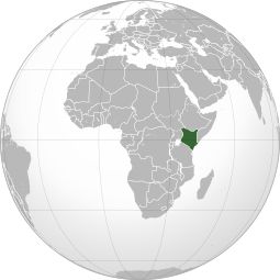 Localização de República do Quênia