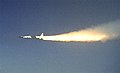 Двигун ракети «Пегас» прискорює X-43A, момент після включення (27 березня 2004)