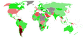 Evolution de l'indice de liberté économique par pays de 1995 à 2014