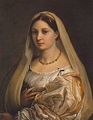 Peçeli kadın, Raphael, 1516