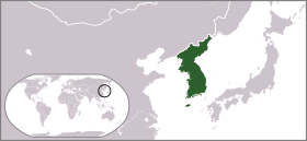 Localização de Império Coreano