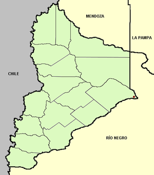 Divisão administrativa da província de Neuquén