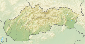 Пташник. Карта розташування: Словаччина