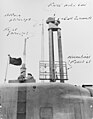 Submarine version FuMO 61 "Hohentwiel" antenna and FuMO Ant.3 "Bali" on board a Type XXI U-Boat