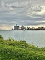 A view of downtown Detroit from Belle Isle in 2022