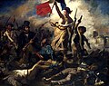 Image 7Eugène Delacroix's Liberty Leading the People (1830, Louvre), a painting created at a time where old and modern political philosophies came into violent conflict. (from History of political thought)