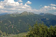 Charakteristische Mittelgebirgszone der zentralen Alpen (Niedere Tauern, Abschnitt des Alpenhauptkammes)