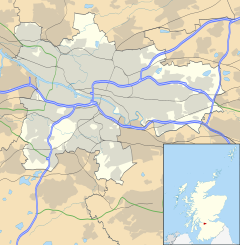 Powkshiels is located in Glesga Ceety Cooncil area