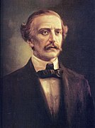 Juan Pablo Duarte, Considerado Padre de la patria y fundador de la República Dominicana. Ideó y presidió la organización político-militar clandestina La Trinitaria.