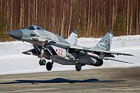 O MiG-29, o principal caça de superioridade aérea da Rússia.