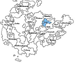 Саксен-Йена среди других эрнестинских герцогств Саксонии