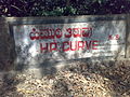 Sign by Charmadi ghat