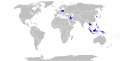 Karta s operaterima T-50 u plavoj boji