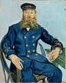 『郵便夫ジョゼフ・ルーラン』1888年8月、アルル。油彩、キャンバス、81.3 × 65.4 cm。ボストン美術館[448]F 432, JH 1522。