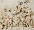 Creazione dell'essere umano, marmo, III secolo d.C., Parigi, Louvre.