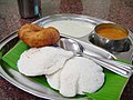 Image 105Idli served with typical accompaniments. (from Malaysian cuisine)