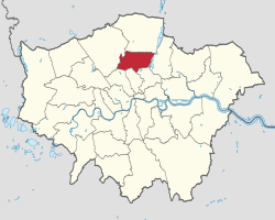 Haringey shown within Greater London