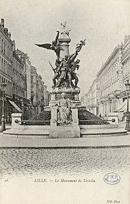 Commemorative monument to the national defense in 1870 in Lille.