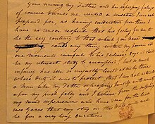 letter by Vincent to a friend