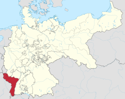 स्थिति ऐल्सैस लोरेन (Alsace-Lorraine)