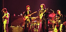 Bob Dylan and the Band 1974. aastal Chicagos: Danko, Robertson, Dylan ja Helm