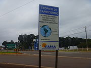 Знак који означава тропик у Маринги, Бразил