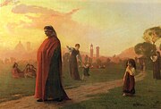 ז'אן לאום ז'רום, דנטה מהרהר בגן שבפירנצה (1864)