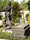 Grabstätte von Balthasar Permoser auf dem Alten Katholischen Friedhof in Dresden