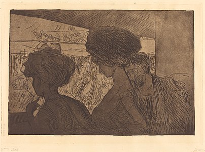 Lower Box at the Theatre, etching, 1909