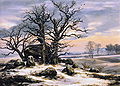 Johan Christian Dahl: Megalith Grave in Winter, 1824–25