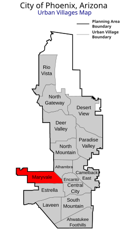 Maryvale Urban Village within Phoenix.
