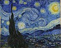 Vincent van Gogh. La Nuit étoilée. 1889. H. 73 cm. Museum of Modern Art.