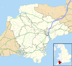 Tiverton ubicada en Devon