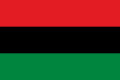 Image 5The Pan-African flag with the red, black and green designed by the UNIA in 1920. Currently, the three colours represent: red: the blood that unites all people of Black African ancestry, and shed for liberation; black: black people whose existence as a nation, though not a nation-state, is affirmed by the existence of the flag; and green: the abundant natural wealth of Africa.