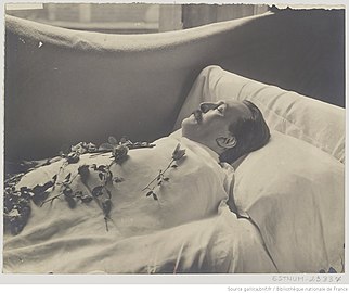 Gustave Doré sur son lit de mort par Nadar (1883).