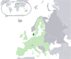 Situación de Dinamarca