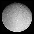 Photomontage de Rhéa 2004, Cassini