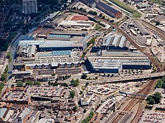 Former Siemens Gas Turbine Factory (now Siemens Energy), formerly Ruston & Hornsby Pelham Works, Lincoln, England