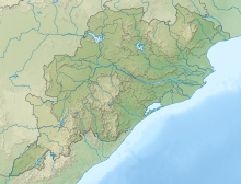 Map showing the location of Udayagiri and Khandagiri Caves
