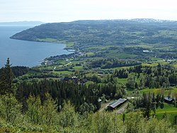 View of the village of Leksvik