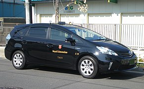 Taxi Toyota Prius + à Tokyo (Japon)