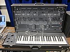 ARP 2600P v1.0 (1971) or v2.0 (1971-72) with 3604P keyboard, after the 2600 Blue-Marvin (1971) and the 2600C Gray Meanie (1971).