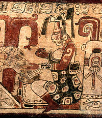 Rabbits are in a range of cultures identified with the Moon, from China to the Indigenous Peoples of the Americas, as with the rabbit (on the left) of the Maya moon goddess (6th-9th century).