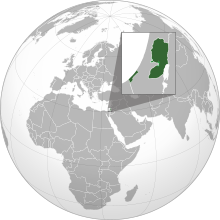Location of Mga teritoryong Palestino