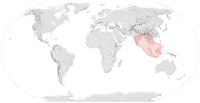 Distribución de Apis andreniformis