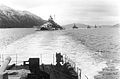 Slagskipet «Tirpitz» og andre tyske krigsskip utanfor norskekysten i oktober 1942