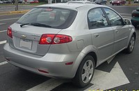 Chevrolet Optra5 hatchback (Canada, rear view)