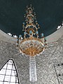 View of the chandelier donated by an Islamic association in China