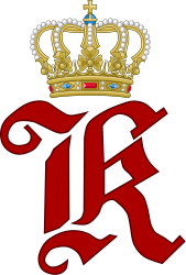 Royal Monogram of King Charles I of Württemberg, Variant